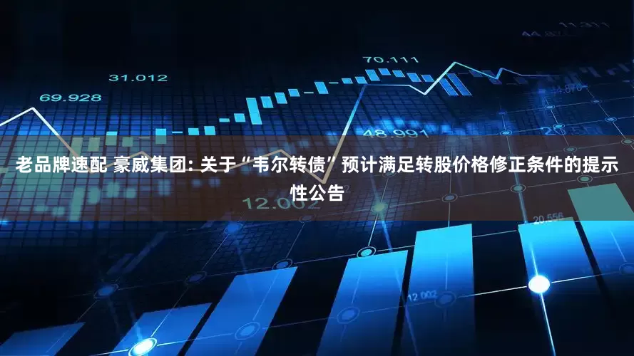 老品牌速配 豪威集团: 关于“韦尔转债”预计满足转股价格修正条件的提示性公告