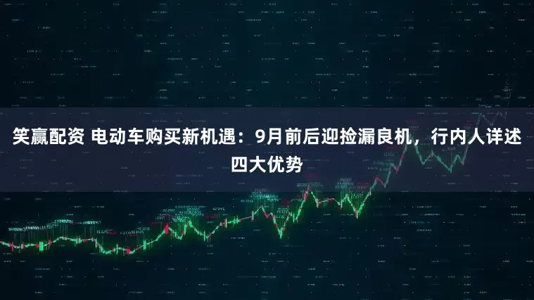 笑赢配资 电动车购买新机遇：9月前后迎捡漏良机，行内人详述四大优势